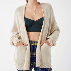 UO Colie oversized open-front cardigan